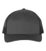 Richardson Hats 112FP Trucker Cap in Charcoal/ black front view