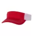 Richardson Hats 712 Trucker Visor Red/ White side view