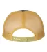Richardson Hats 168 Hi-Pro 7- Panel Trucker Cap in Charcoal/ old gold back view