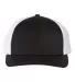 Richardson Hats 174 Performance Trucker Cap in Black/ white front view