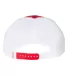 Richardson Hats 174 Performance Trucker Cap in Red/ white back view