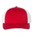 Richardson Hats 174 Performance Trucker Cap in Red/ white front view