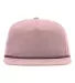 Richardson Hats 256 Umpqua Snapback Cap in Pale peach/ maroon front view