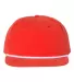 Richardson Hats 256 Umpqua Snapback Cap in Red/ white front view