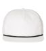 Richardson Hats 256 Umpqua Snapback Cap White/ Black front view