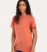Jerzees 560MR Premium Blend Ringspun Crewneck T-Sh in Vintage heather orange side view