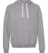 Jerzees 90MR Snow Heather French Terry Pullover Ho Charcoal front view