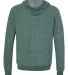 Jerzees 90MR Snow Heather French Terry Pullover Ho Forest Green back view