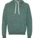 Jerzees 90MR Snow Heather French Terry Pullover Ho Forest Green front view