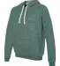 Jerzees 90MR Snow Heather French Terry Pullover Ho Forest Green side view