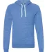 Jerzees 90MR Snow Heather French Terry Pullover Ho Royal front view