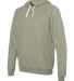 Jerzees 90MR Snow Heather French Terry Pullover Ho Military Green