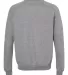 Jerzees 91MR Snow Heather French Terry Crewneck Sw Charcoal back view