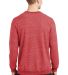 Jerzees 91MR Snow Heather French Terry Crewneck Sw in Red