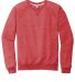 Jerzees 91MR Snow Heather French Terry Crewneck Sw in Red