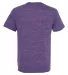 Jerzees 88MR Snow Heather Jersey Crew T-Shirt Purple back view