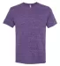 Jerzees 88MR Snow Heather Jersey Crew T-Shirt Purple front view
