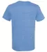 Jerzees 88MR Snow Heather Jersey Crew T-Shirt Royal back view
