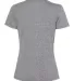 Jerzees 88WVR Women's Snow Heather Jersey V-Neck Charcoal back view