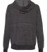 Jerzees 92WR Women's Snow Heather French Terry Ful Black Ink back view