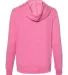 Jerzees 92WR Women's Snow Heather French Terry Ful Pink back view