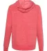 Jerzees 92WR Women's Snow Heather French Terry Ful Red back view