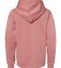 Bella + Canvas 3719Y Youth Sponge Fleece Hoodie in Mauve back view