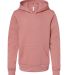 Bella + Canvas 3719Y Youth Sponge Fleece Hoodie in Mauve front view