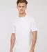 Tultex 0293TC - Unisex Heavyweight Pocket Tee White front view