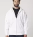 Cotton Heritage M2781 Premium Full-Zip Hoodie (New in White front view