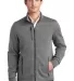 Eddie Bauer EB250     Sweater Fleece Full-Zip Dark Grey Hthr front view
