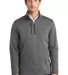 Eddie Bauer EB254     Sweater Fleece 1/4-Zip Dark Grey Hthr front view