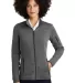 Eddie Bauer EB251     Ladies Sweater Fleece Full-Z Dark Grey Hthr front view