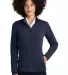 Eddie Bauer EB251     Ladies Sweater Fleece Full-Z River Blue Hth front view