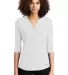 Ogio LOG104 OGIO    Ladies Jewel Henley Bright White front view