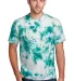 Port & Company PC145     Crystal Tie-Dye Tee Teal front view