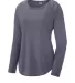Sport Tek LST400LS Sport-Tek    Ladies PosiCharge  True Navy Hthr front view