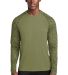 Sport Tek ST460LS Sport-Tek    Long Sleeve Digi Ca in Olive drab grn front view