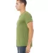 BELLA+CANVAS 3005CVC Cotton V-Neck T-shirt in Heather green side view