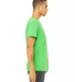 BELLA+CANVAS 3005CVC Cotton V-Neck T-shirt in Neon green side view