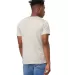 BELLA+CANVAS 3005CVC Cotton V-Neck T-shirt in Heather dust back view