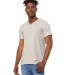 BELLA+CANVAS 3005CVC Cotton V-Neck T-shirt in Heather dust front view