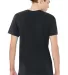BELLA+CANVAS 3005CVC Cotton V-Neck T-shirt in Dark gry heather back view
