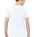 BELLA+CANVAS 3005CVC Cotton V Neck T Shirts in Solid white blend