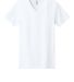 BELLA+CANVAS 3005CVC Cotton V Neck T Shirts in Solid white blend