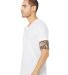 BELLA+CANVAS 3005CVC Cotton V Neck T Shirts in Solid white blend