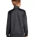 Sport Tek YST94 Sport-Tek    Youth Tricot Track Ja Graph Grey/Blk back view