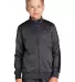 Sport Tek YST94 Sport-Tek    Youth Tricot Track Ja Graph Grey/Blk front view