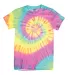Dynomite 200MS Multi-Color Spiral Short Sleeve T-S in Daybreak front view