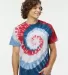 Dynomite 200MS Multi-Color Spiral Short Sleeve T-S in Patriot front view